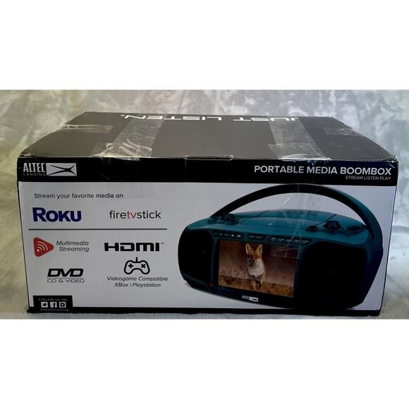 Portable TV Game Music w More Box Supports 8 Types Media Altec Lansing New - Picture 3 of 11